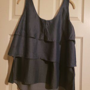 Banana Republic Layered Ruffle Tank Top